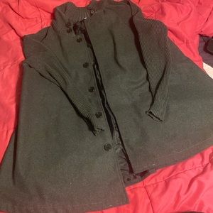 Grey Petty Coat with Arms of Sweater Material